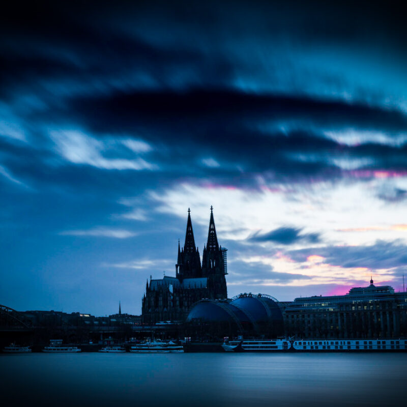 Langzeitbelichtung in Köln, Dom, Copyright Stephan Siemon fotografiert von Stephan Siemon