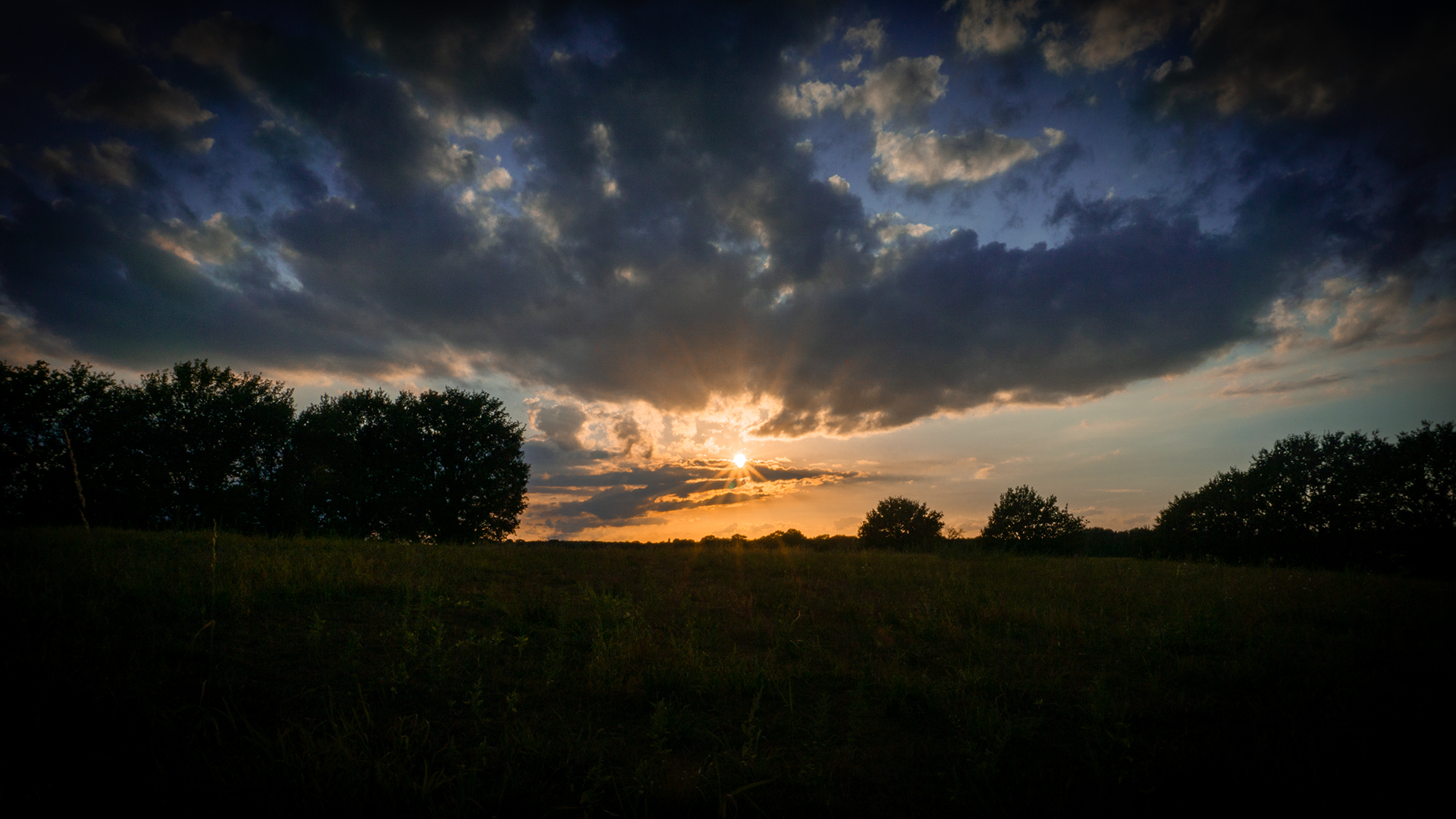 Sonnenuntergang  bei Egelsberg, Copyright Stephan Siemon