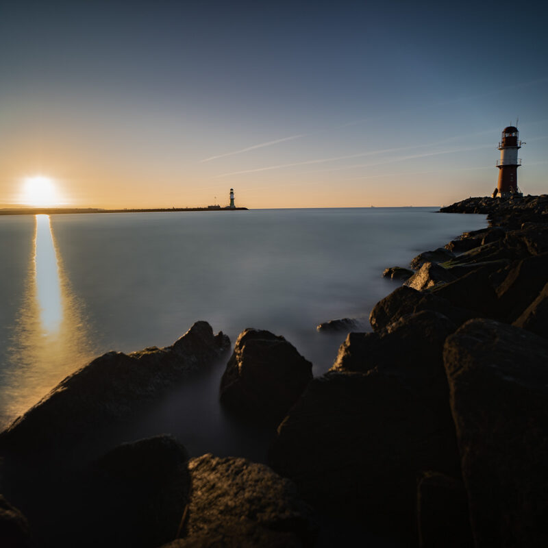 Sonnenuntergang in Warnemünde, Copyright Stephan Siemon