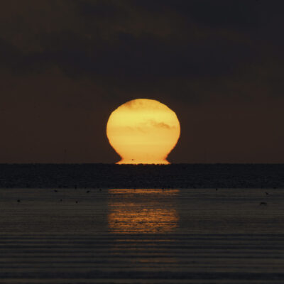Sonnenuntergang im Wattenmeer, Copyright Stephan Siemon