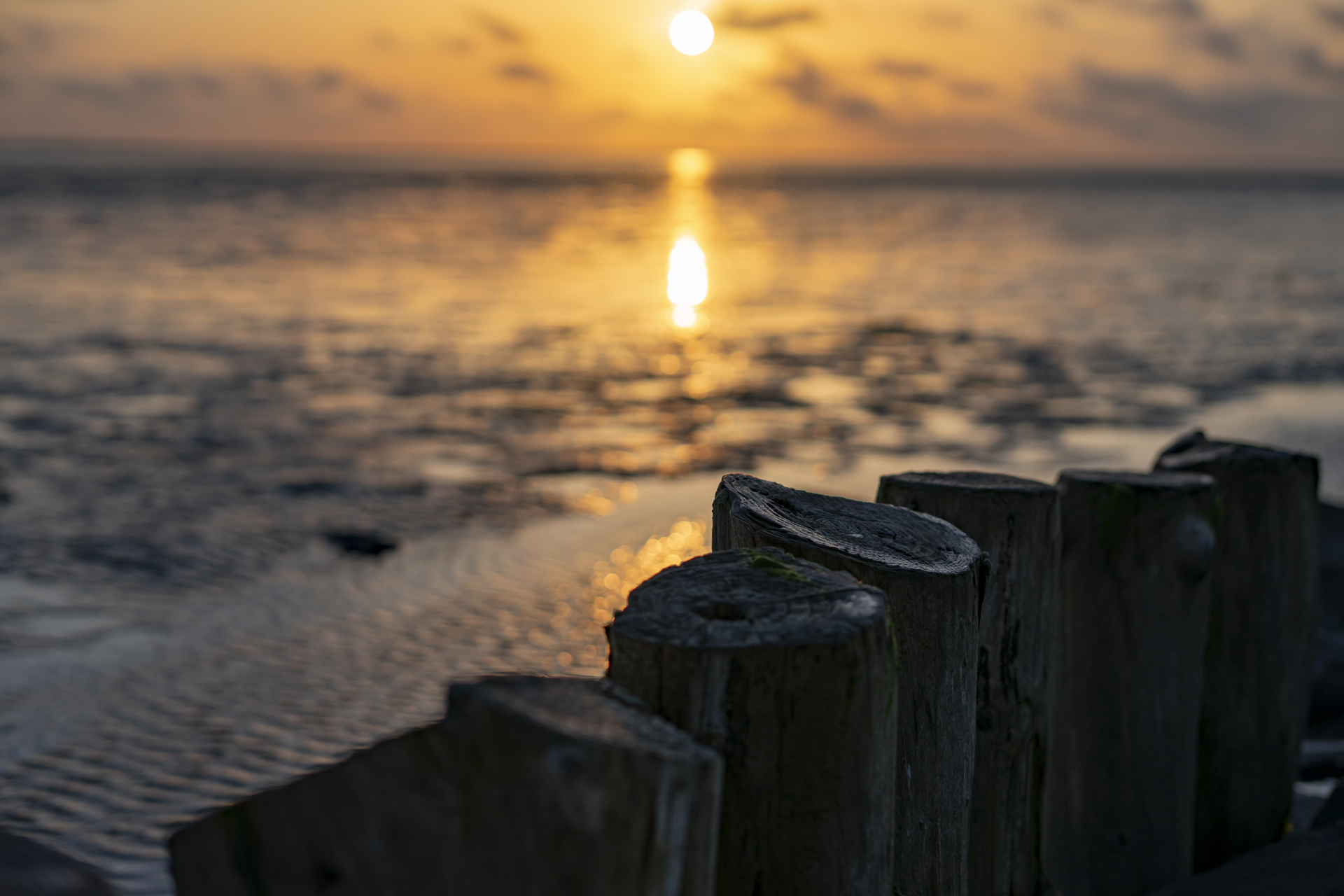 Sonnenuntergang Wattenmeer, Copyright Stephan Siemon