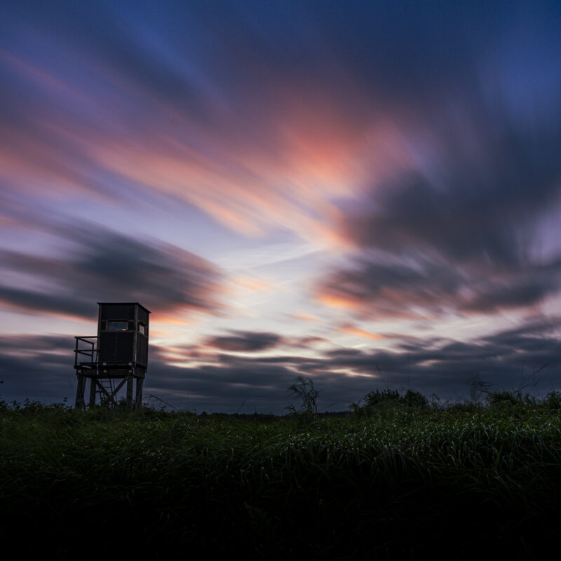 Sonnenuntergang Fuchsberg Langzeitbelichtung fotografiert von Stephan Siemon