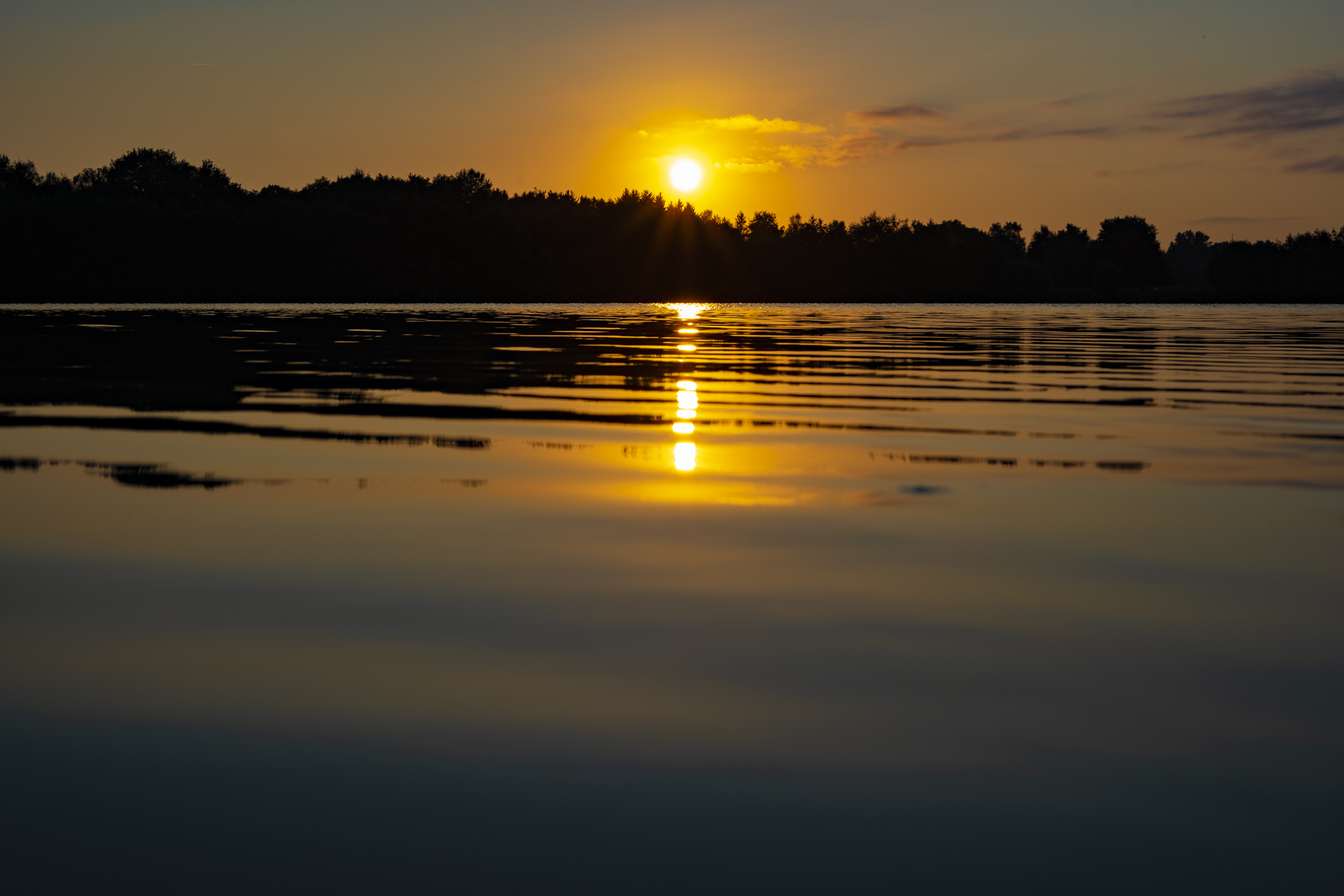 Sonnenuntergang am See, Copyright Stephan Siemon