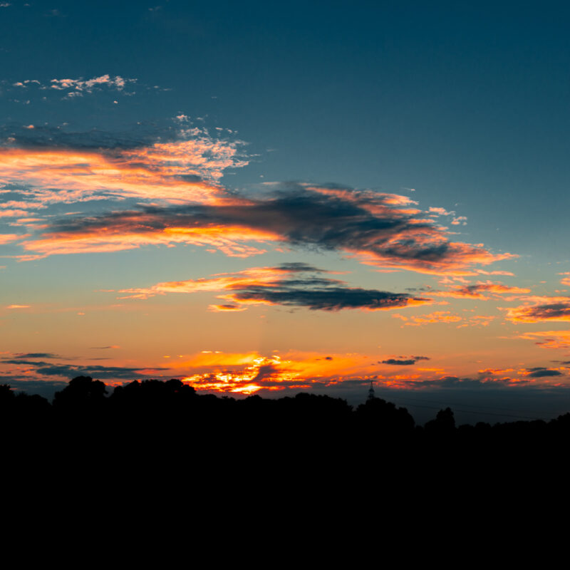 Farbenfroher Sonnenuntergang
