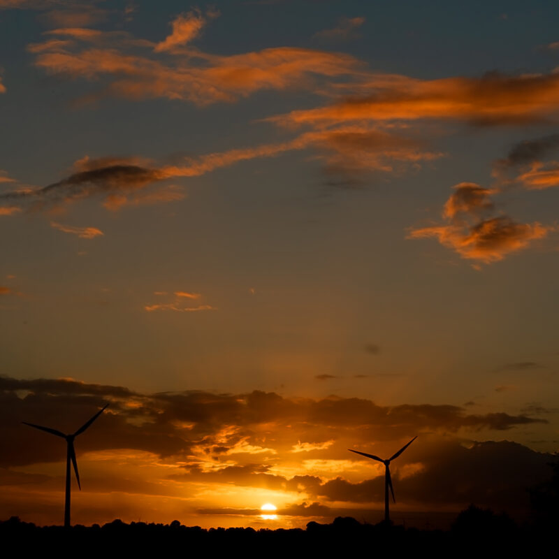 Sonnenuntergang in der Wesermarsch
