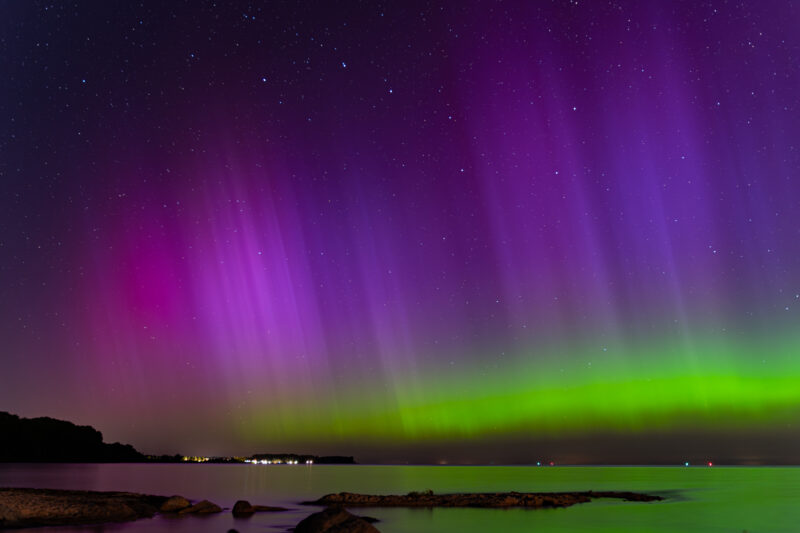 Polarlichter über der Ostsee am 12.08.2024